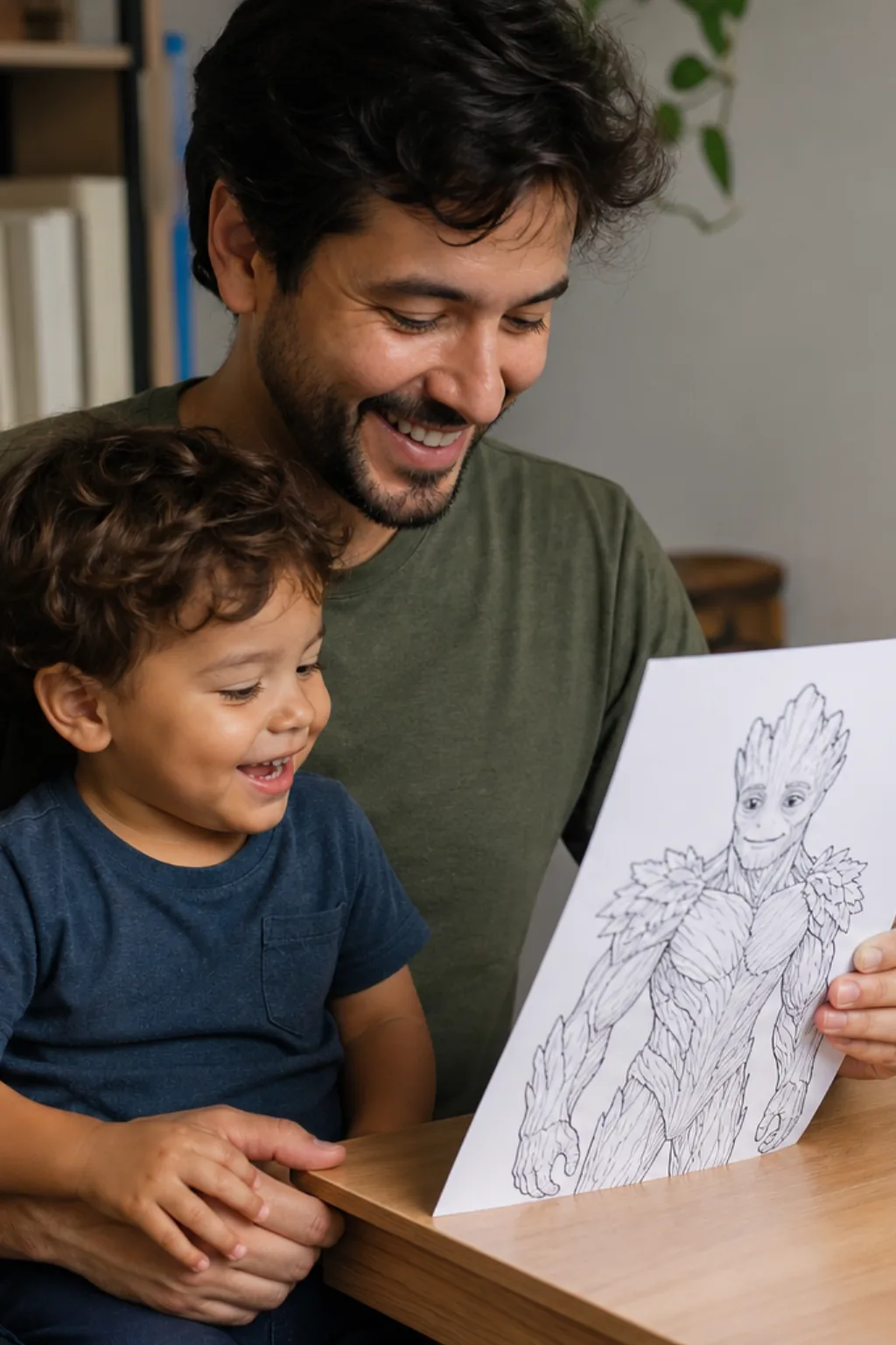 desenho do groot para colorir - 1
