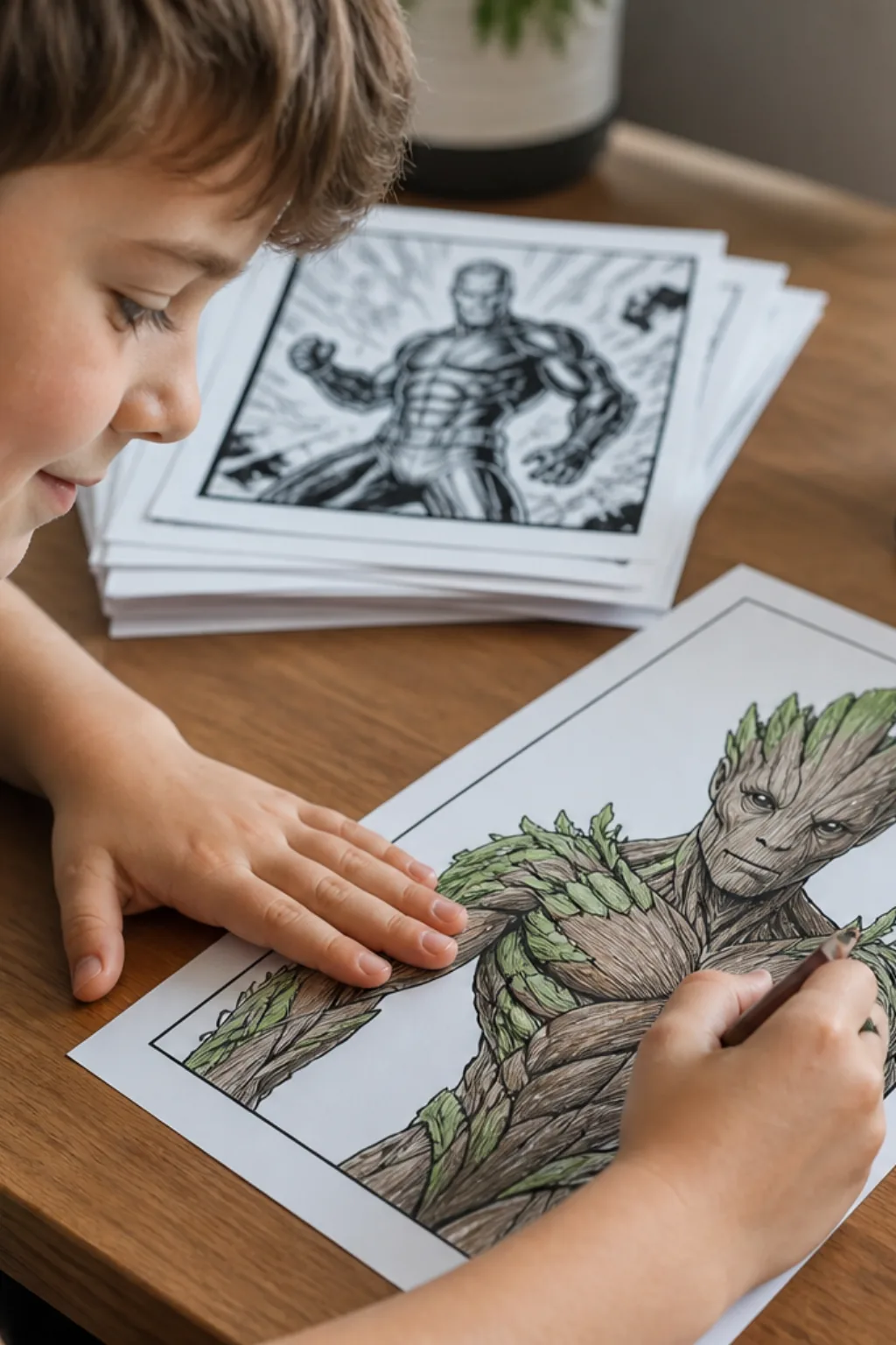 desenho do groot para colorir - 2
