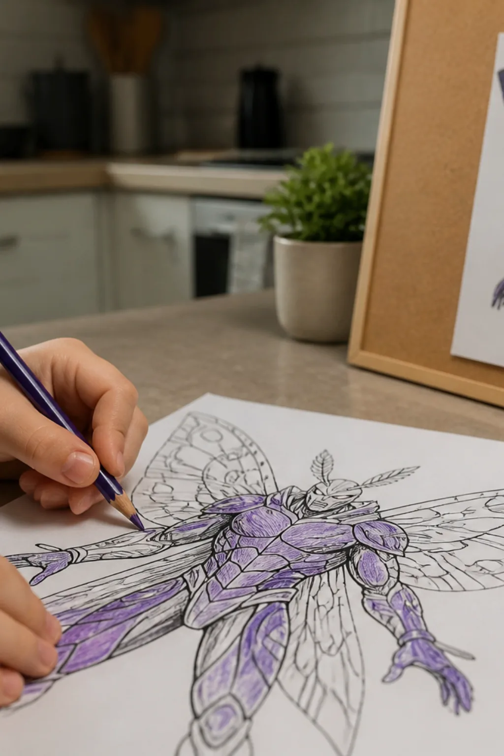 desenhos do Hawk Moth para colorir - 2