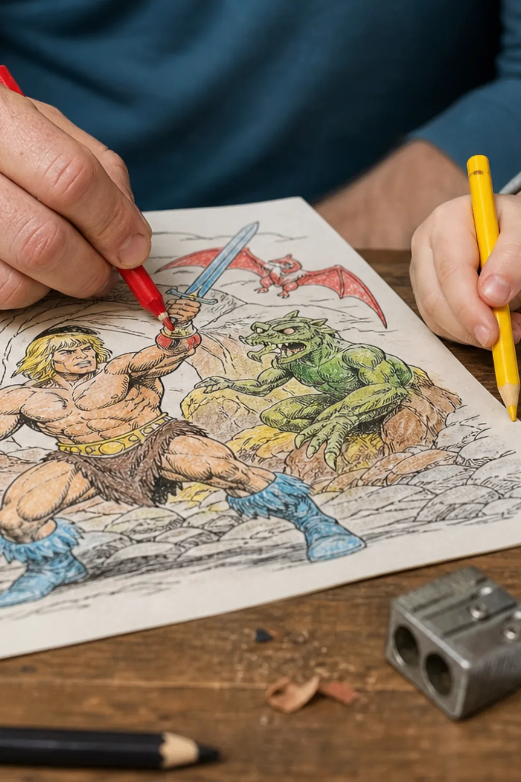 desenhos do he man para colorir - 2