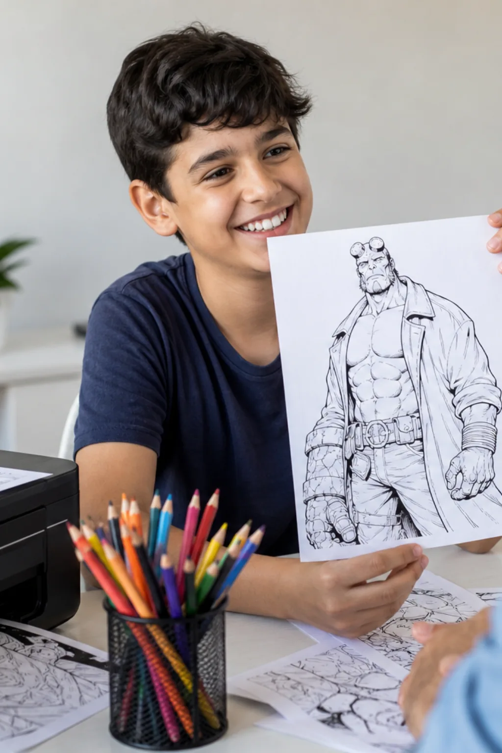 desenhos do Hellboy para colorir - 1
