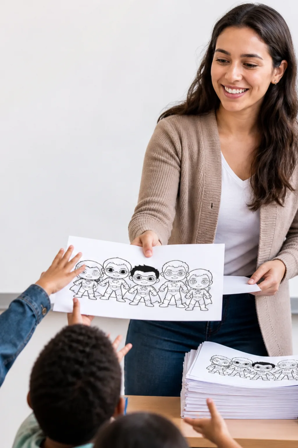 desenhos de Super Hero Squad para colorir — exemplo criado na Desenhos pra Colorir
