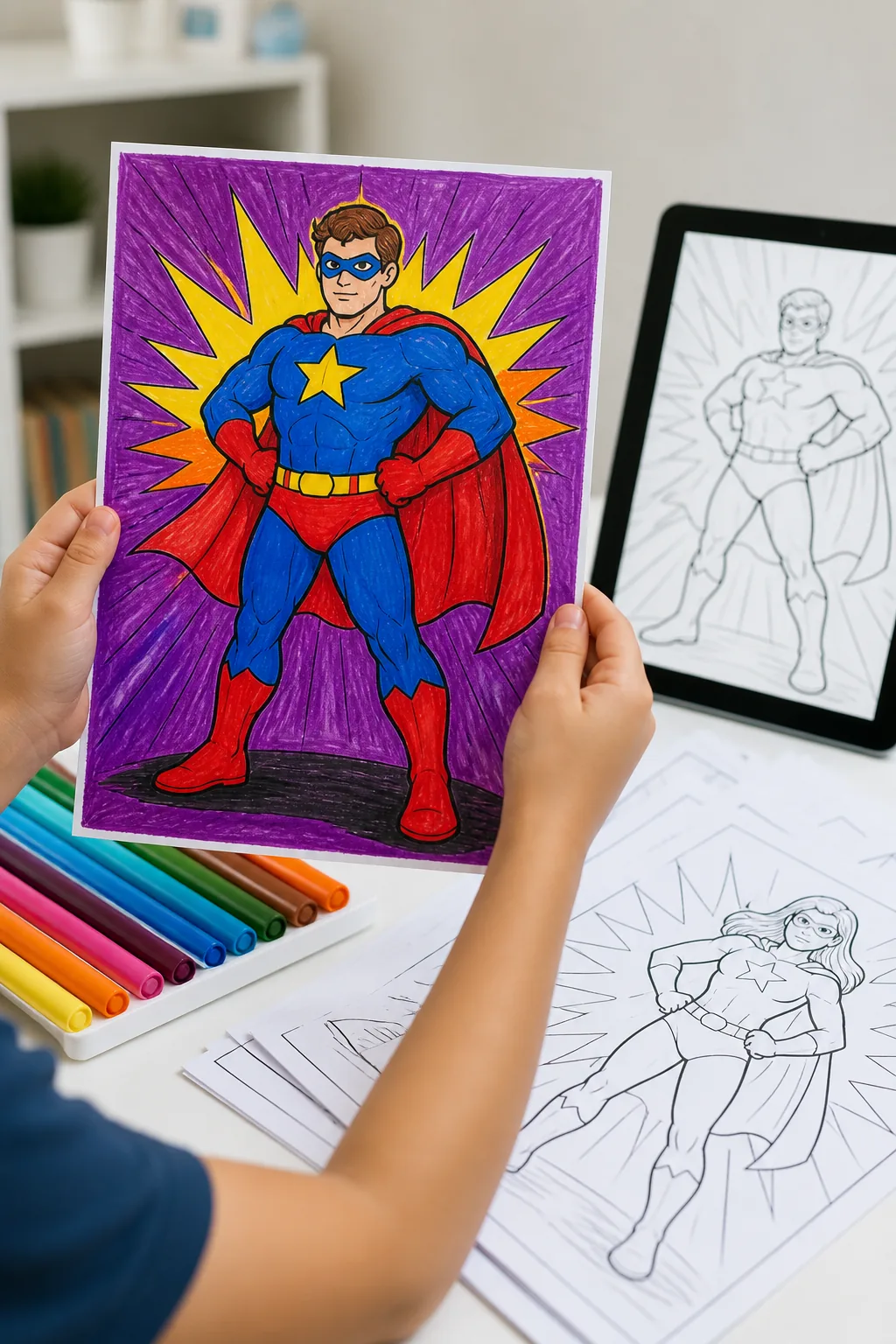 desenhos de heróis da marvel para colorir - 2