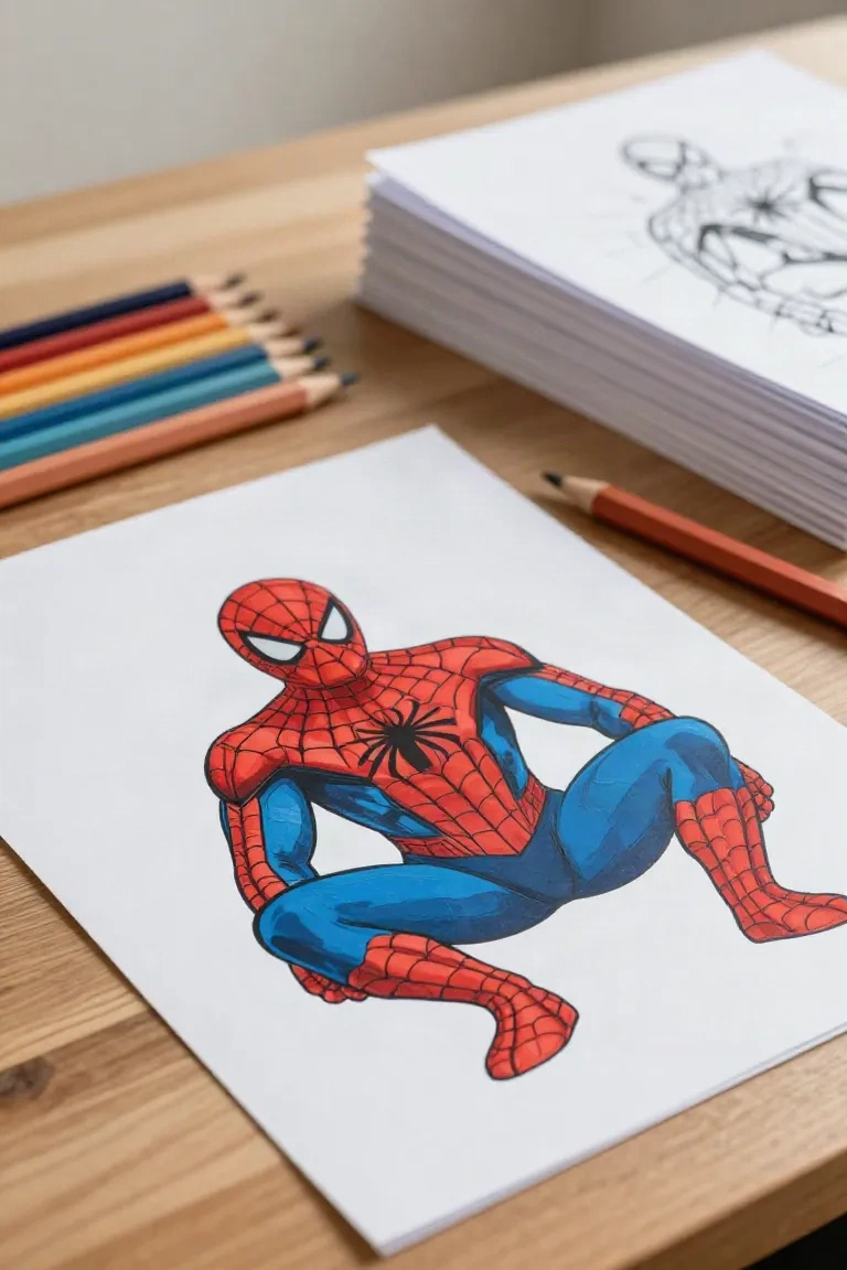 desenhos do Homem-Aranha 1 para colorir - 2