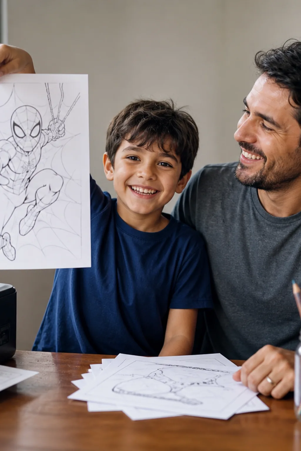 desenhos do Homem-Aranha 2 para colorir — exemplo criado na Desenhos pra Colorir