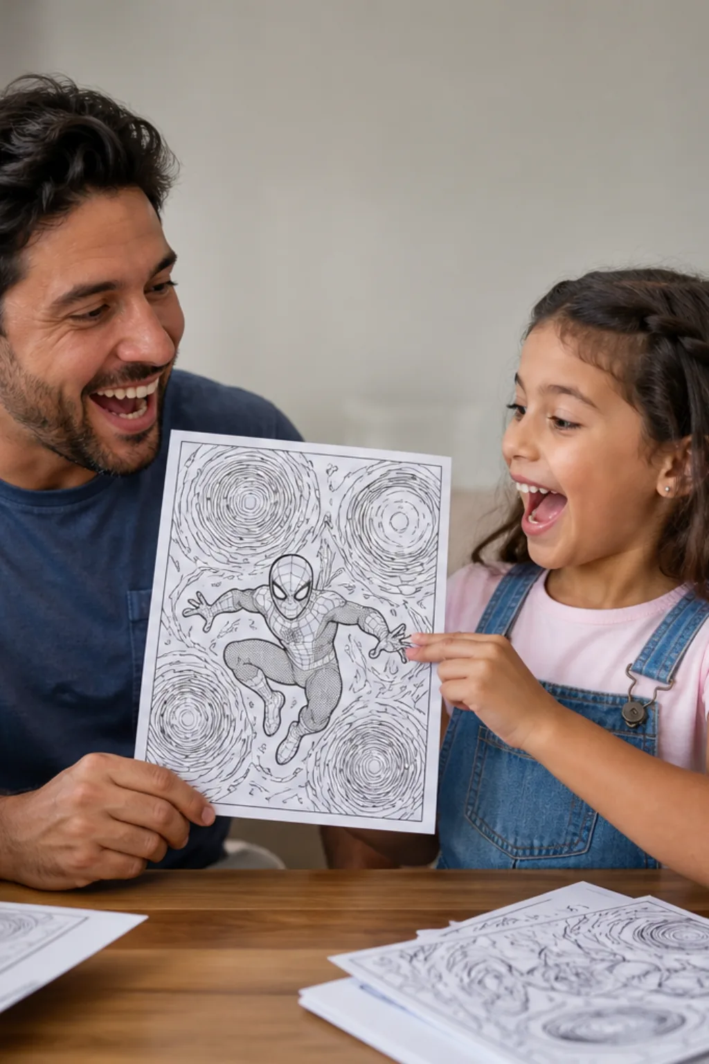 desenhos do homem aranha através do aranhaverso para colorir — exemplo criado na Desenhos pra Colorir