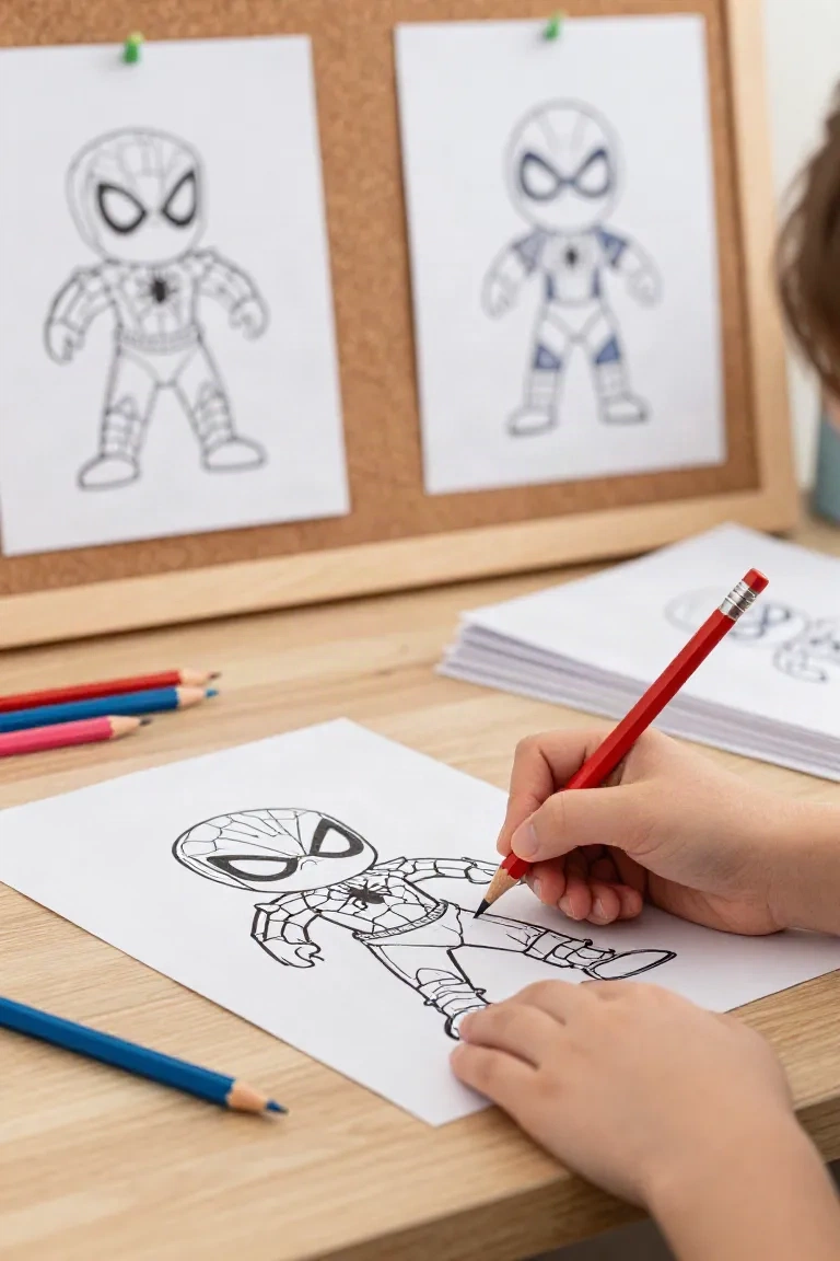 desenhos do homem aranha de volta ao lar para colorir - 2