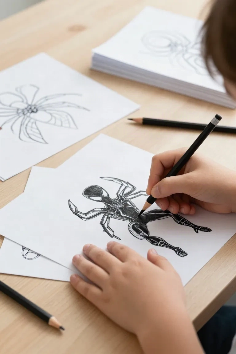 desenhos do Homem-Aranha Preto para colorir - 2