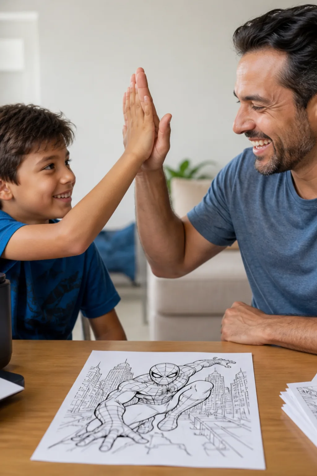 desenhos do homem aranha sem volta para casa para colorir — exemplo criado na Desenhos pra Colorir
