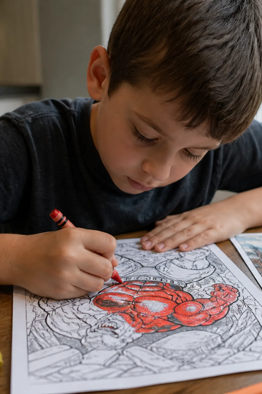 desenhos do Hulk Vermelho para colorir - 2