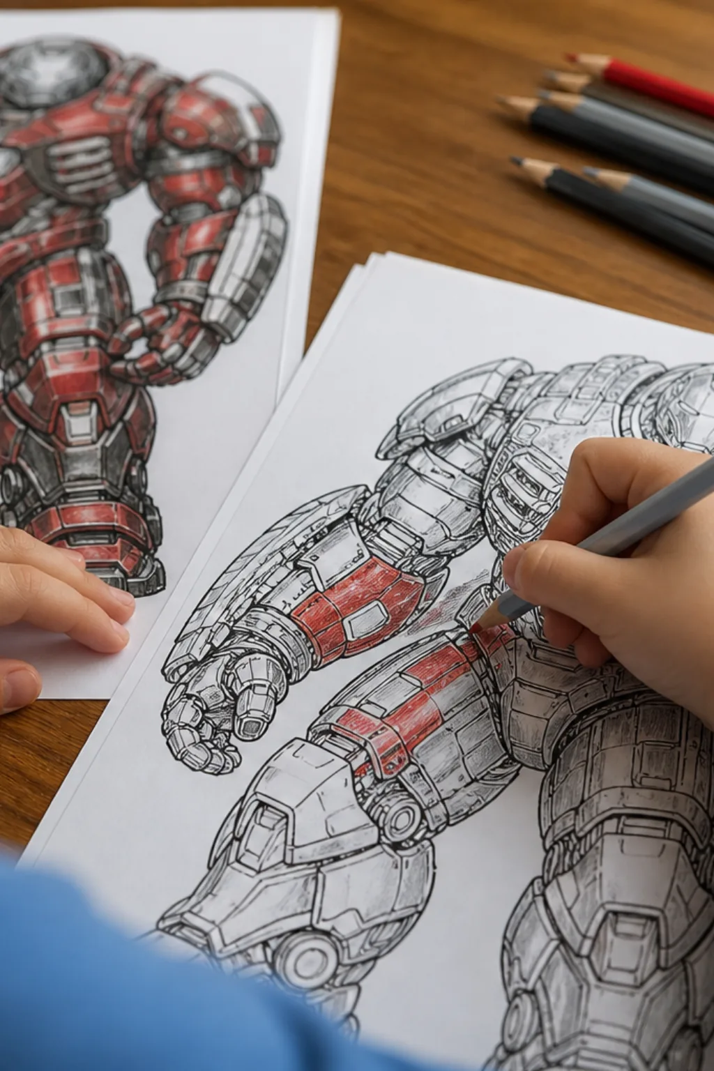 desenhos do Hulkbuster para colorir - 2
