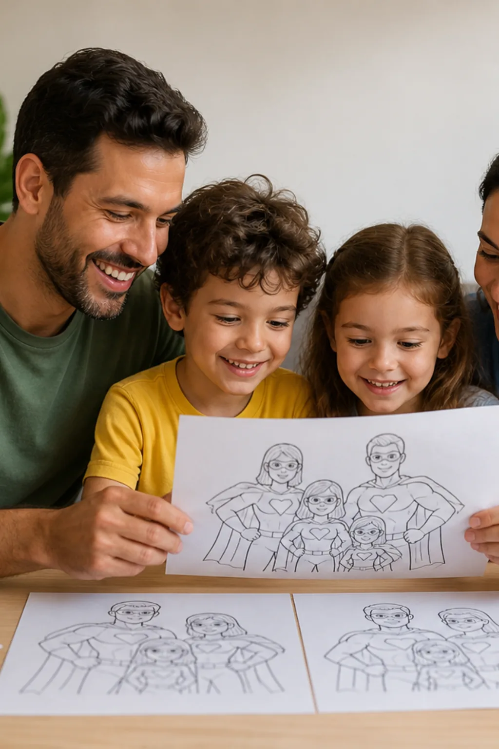 desenhos dos Incríveis 2 para colorir — exemplo criado na Desenhos pra Colorir