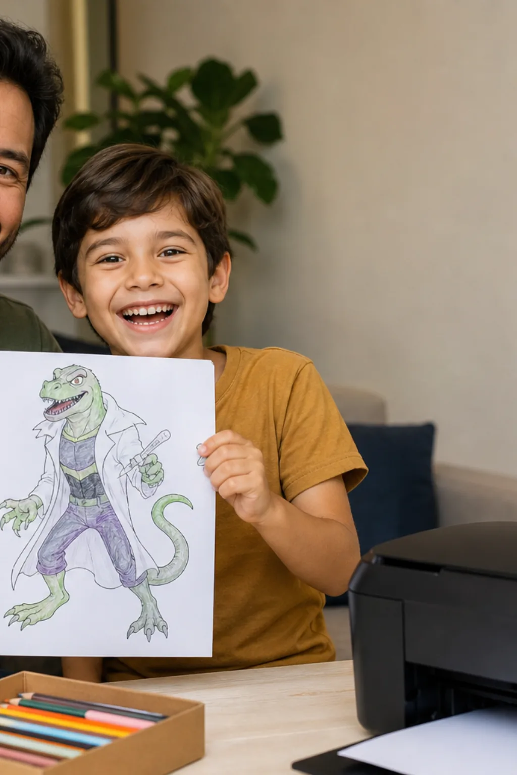 desenhos do lagartixo para colorir - 1