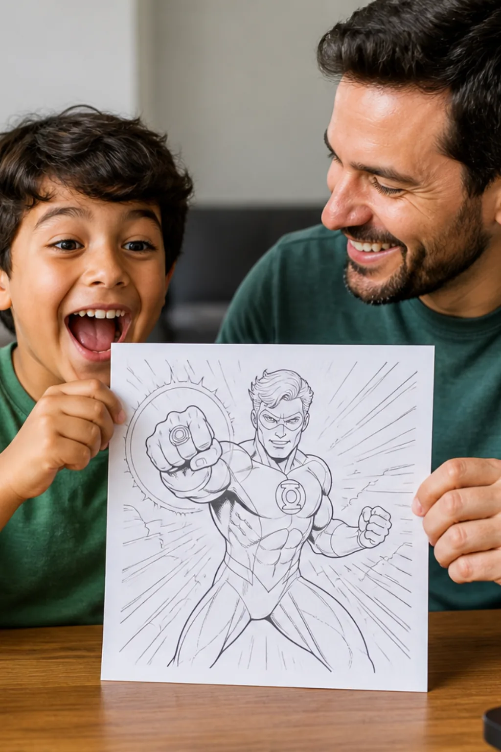 desenhos do lanterna verde para colorir - 1