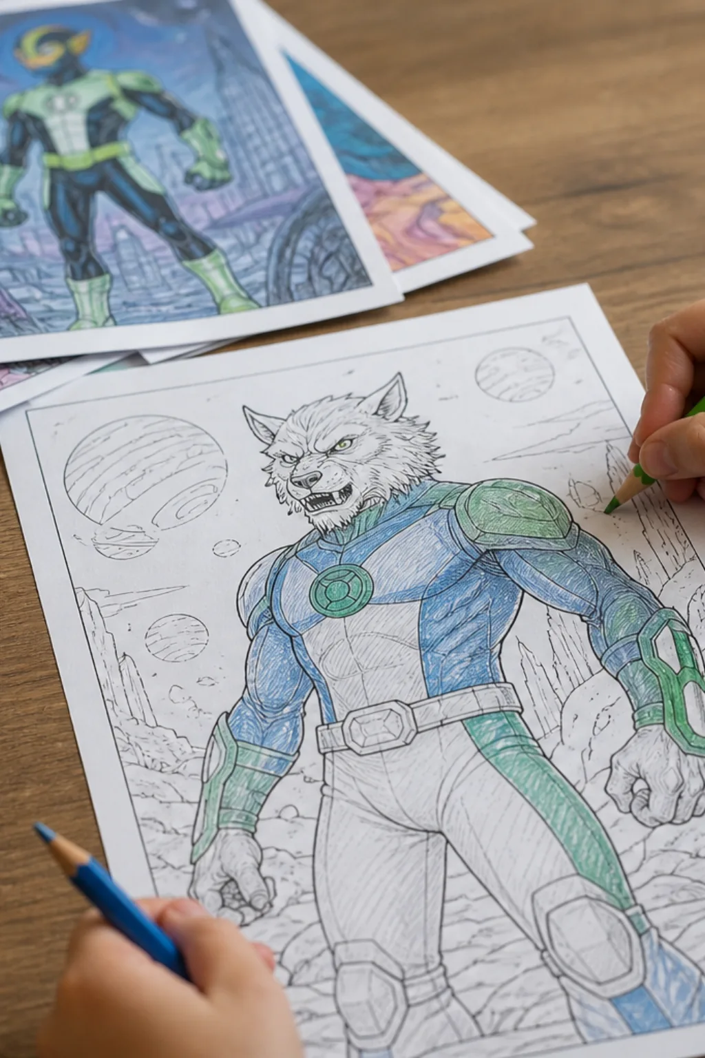 desenhos do LobisBen do Ben 10 para colorir - 2