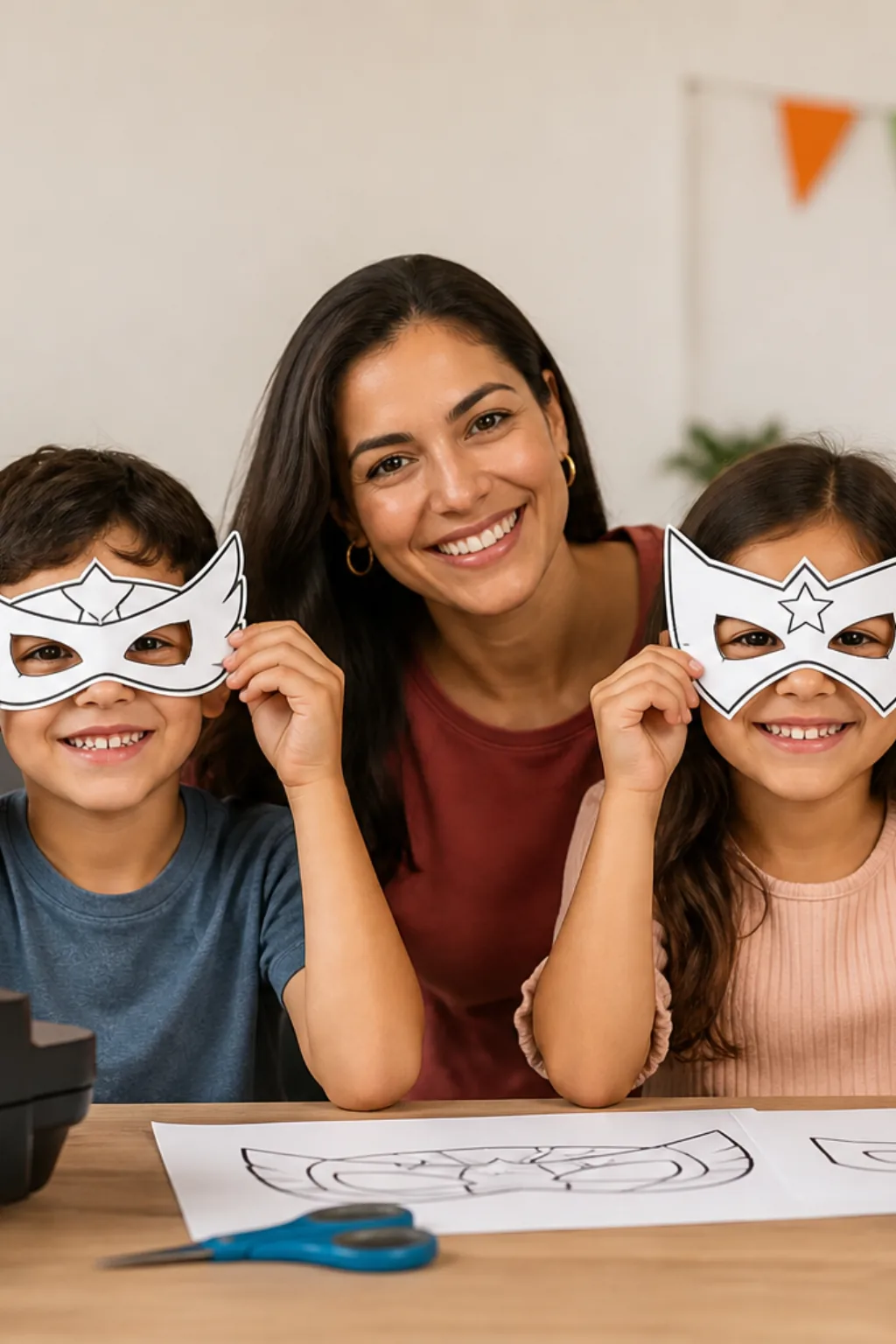 desenhos de máscaras de super-heróis para colorir - 1