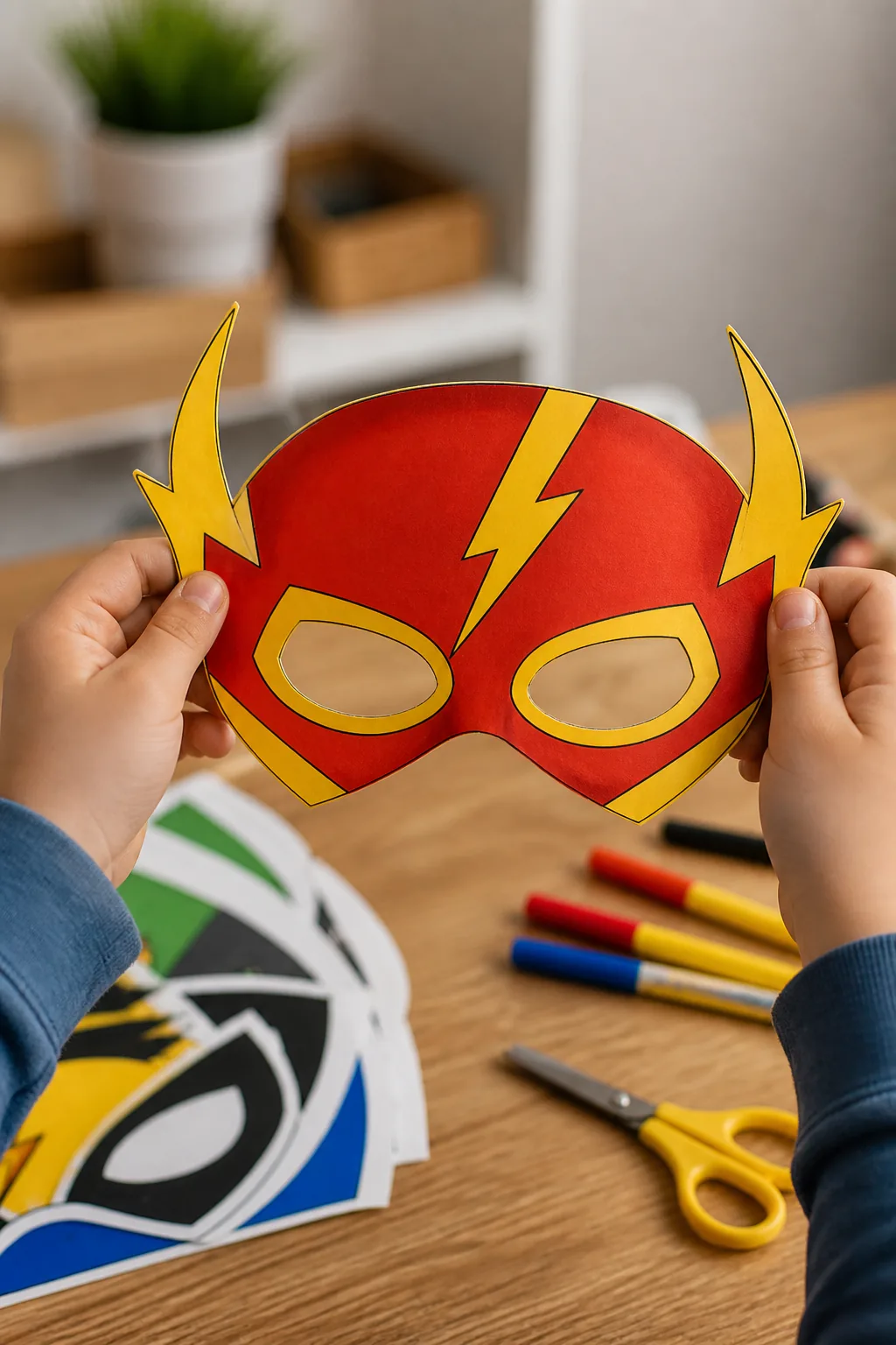 desenhos de máscaras do Flash para colorir - 2