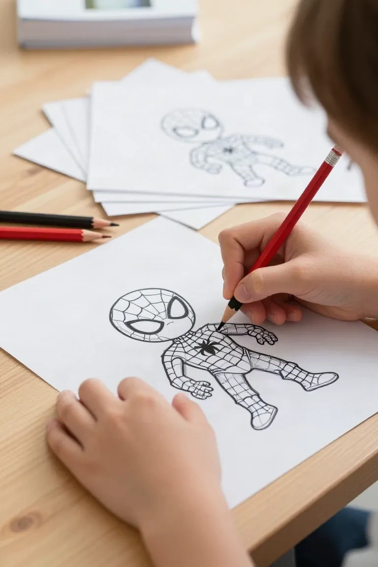 desenho do miles morales para colorir - 2