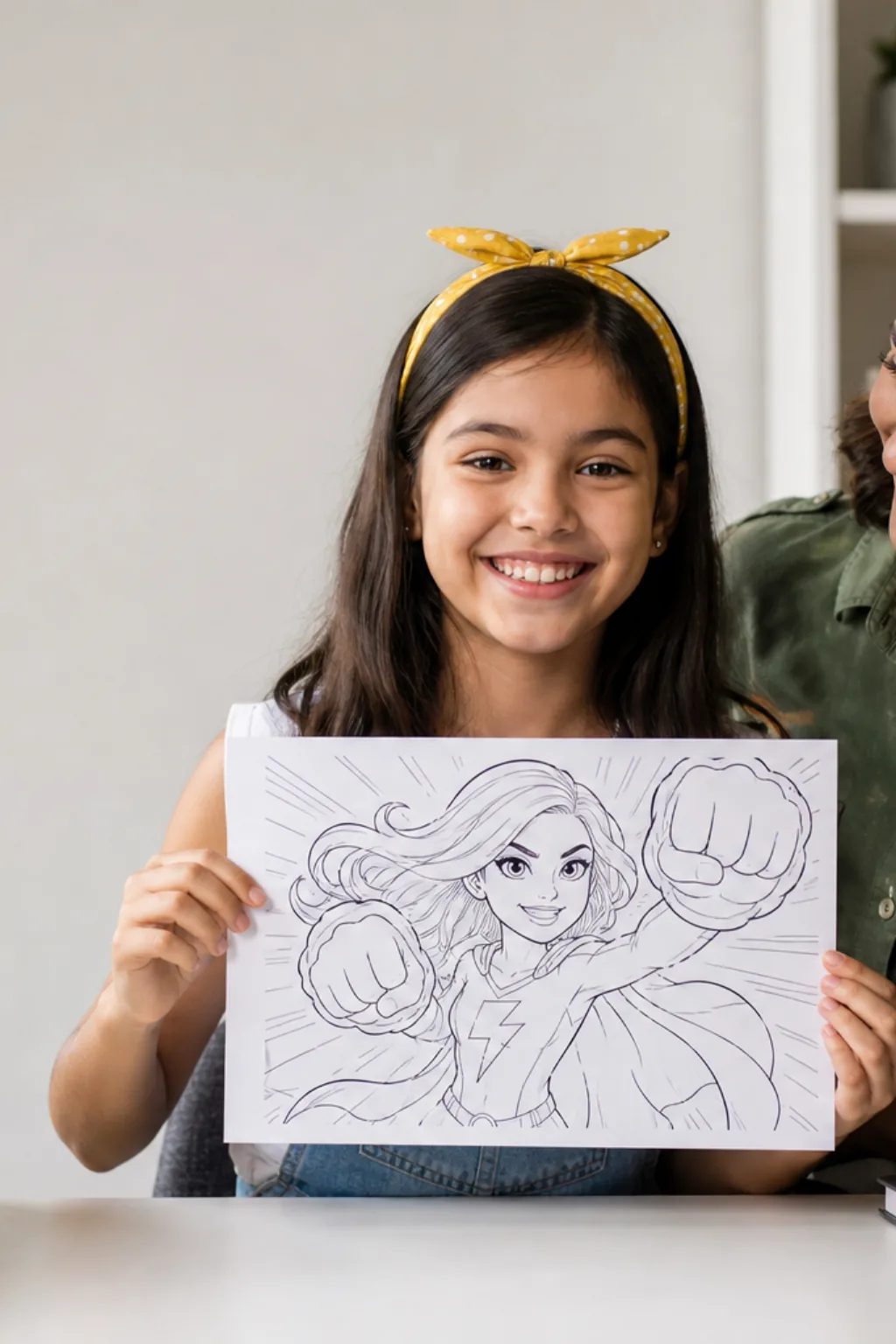 desenhos da Miss Marvel para colorir - 1