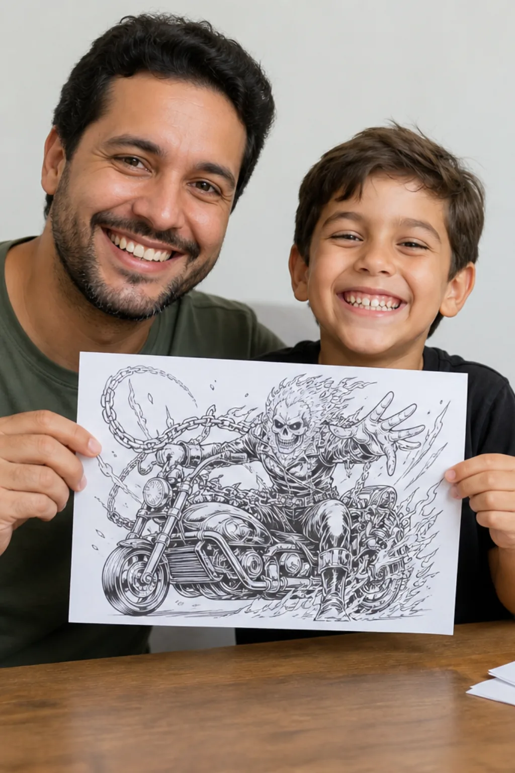 desenhos do motoqueiro fantasma para colorir - 1