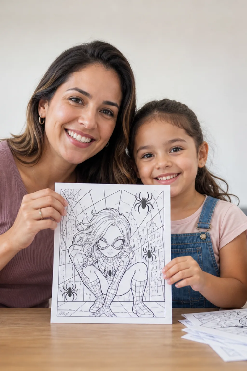 desenhos da mulher aranha para colorir - 1