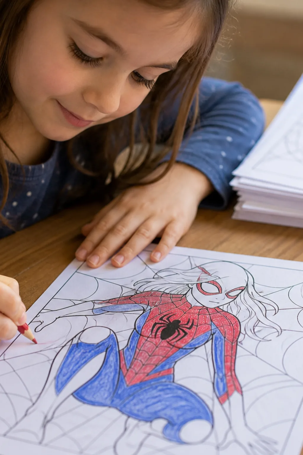 desenhos da mulher aranha para colorir - 2