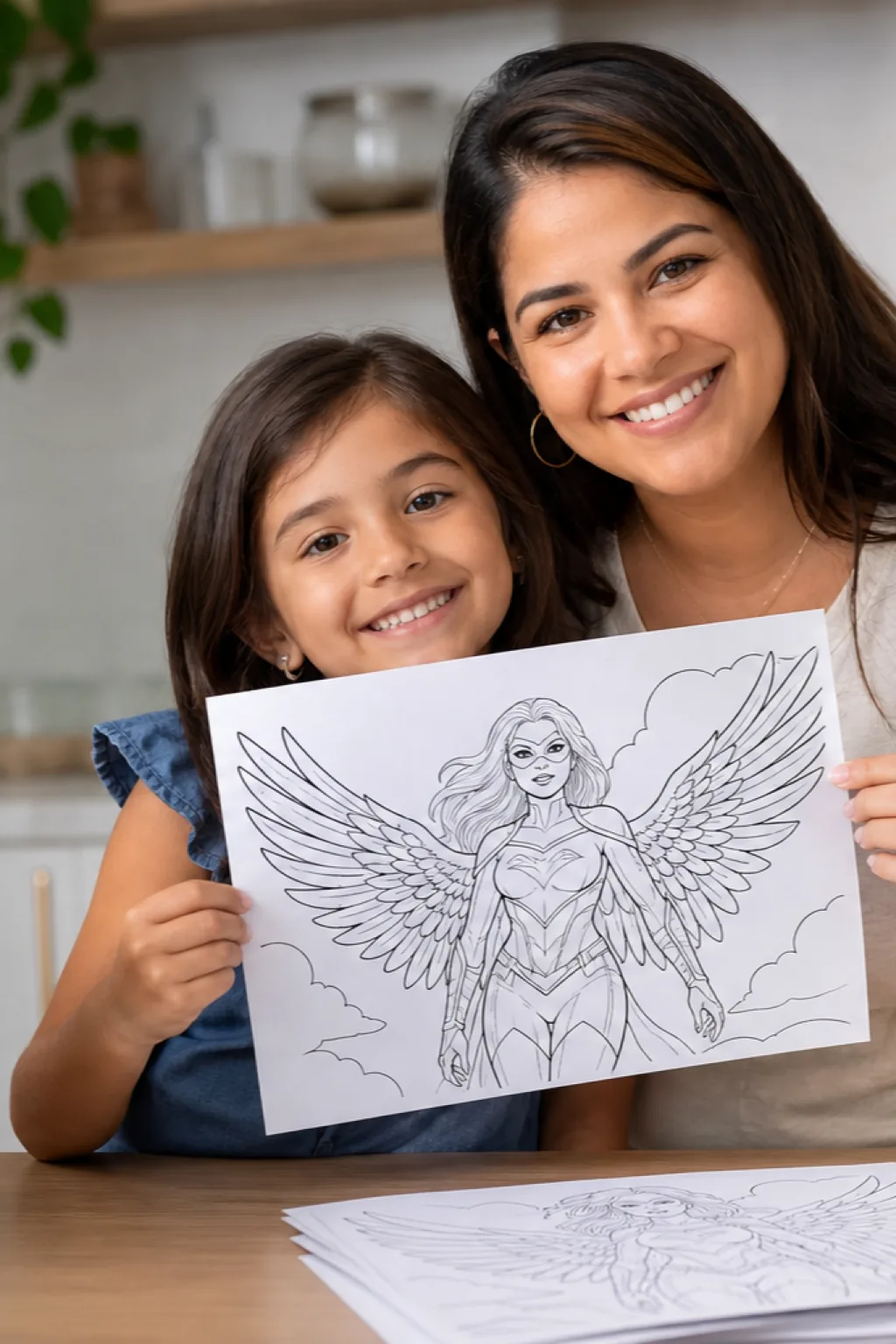 desenhos da Mulher-Gavião para colorir - 1