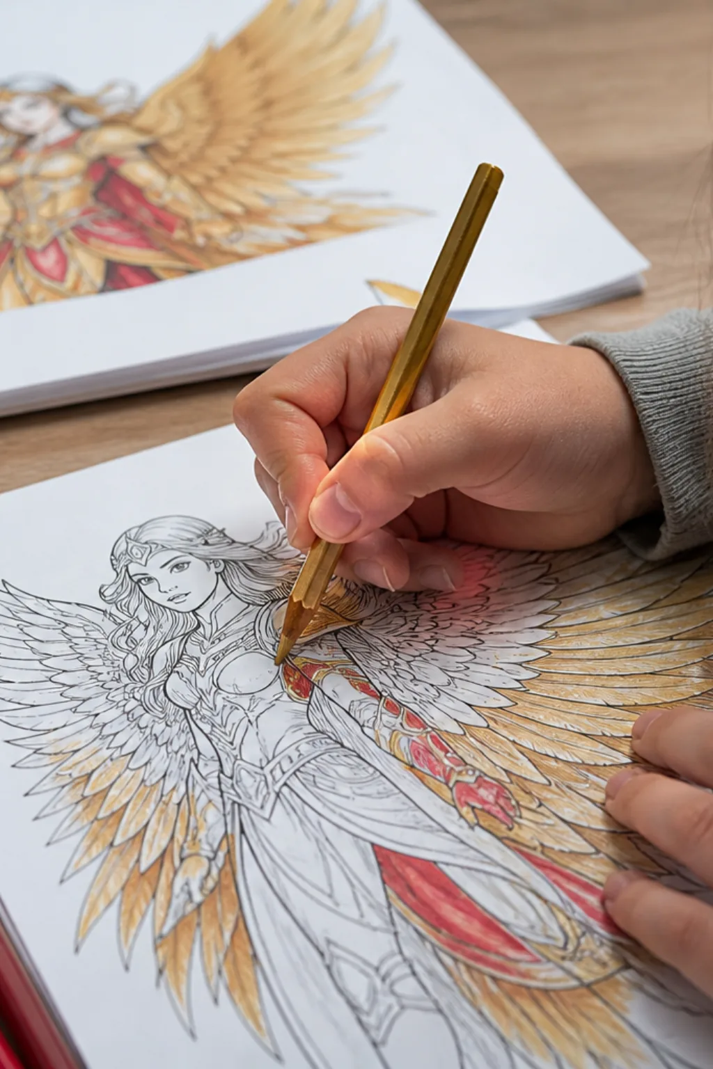 desenhos da Mulher-Gavião para colorir - 2
