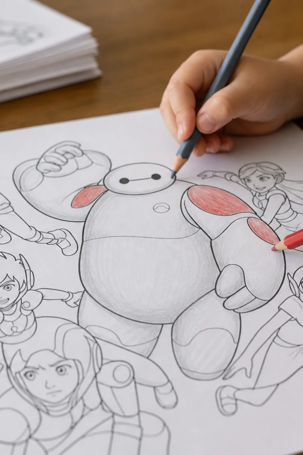 desenhos de Operação Big Hero para colorir - 2