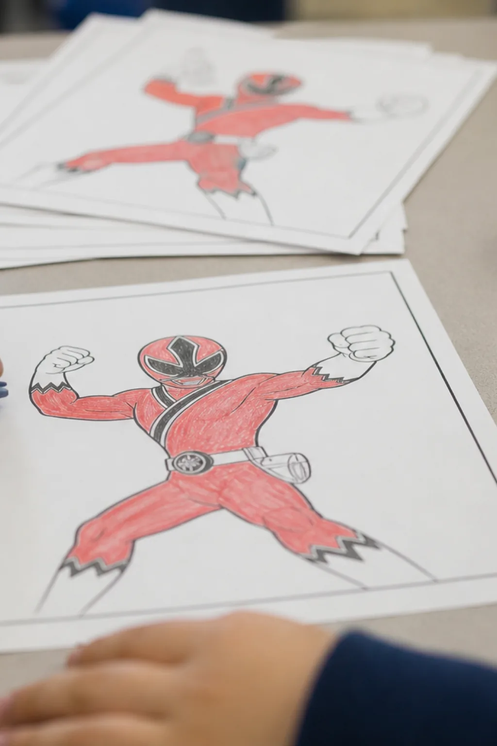 desenhos do Power Ranger Vermelho para colorir - 2