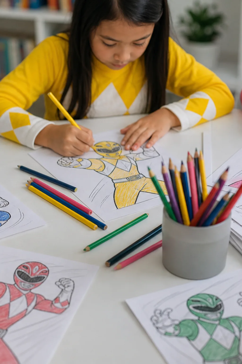 desenhos dos power rangers para colorir - 2