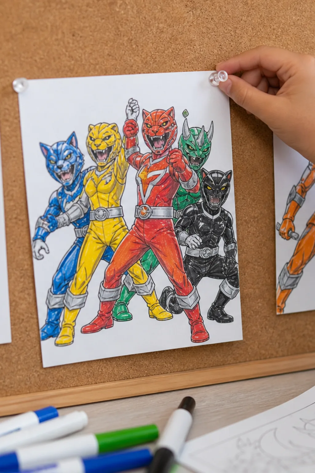 desenhos dos Power Rangers Beast Morphers para colorir - 2