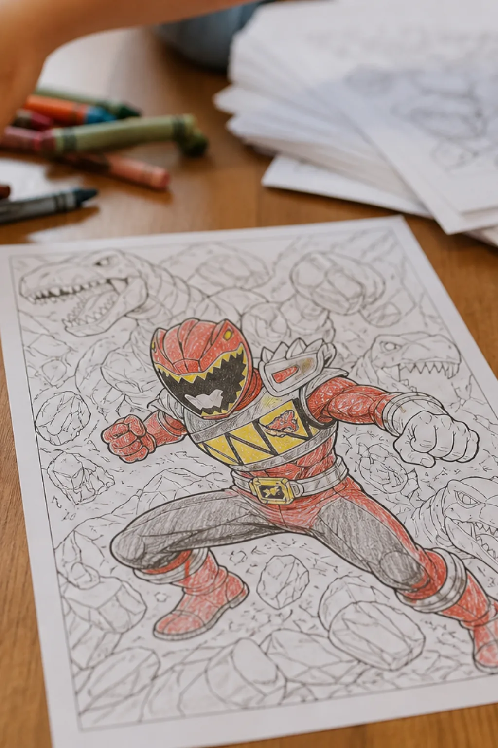 desenhos dos Power Rangers Dino Charge para colorir - 2