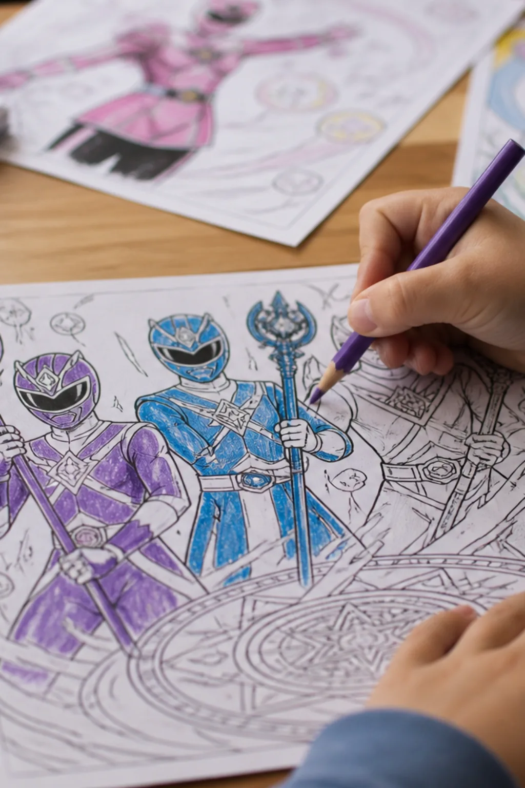 desenhos dos Power Rangers Força Mística para colorir - 2