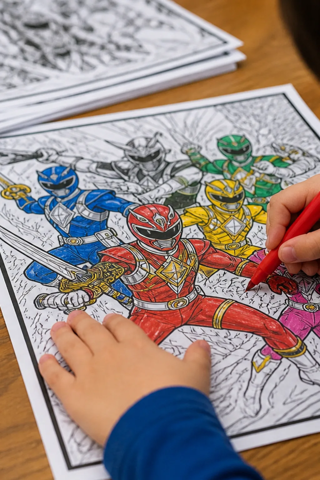desenhos dos Power Rangers Megaforce para colorir - 2
