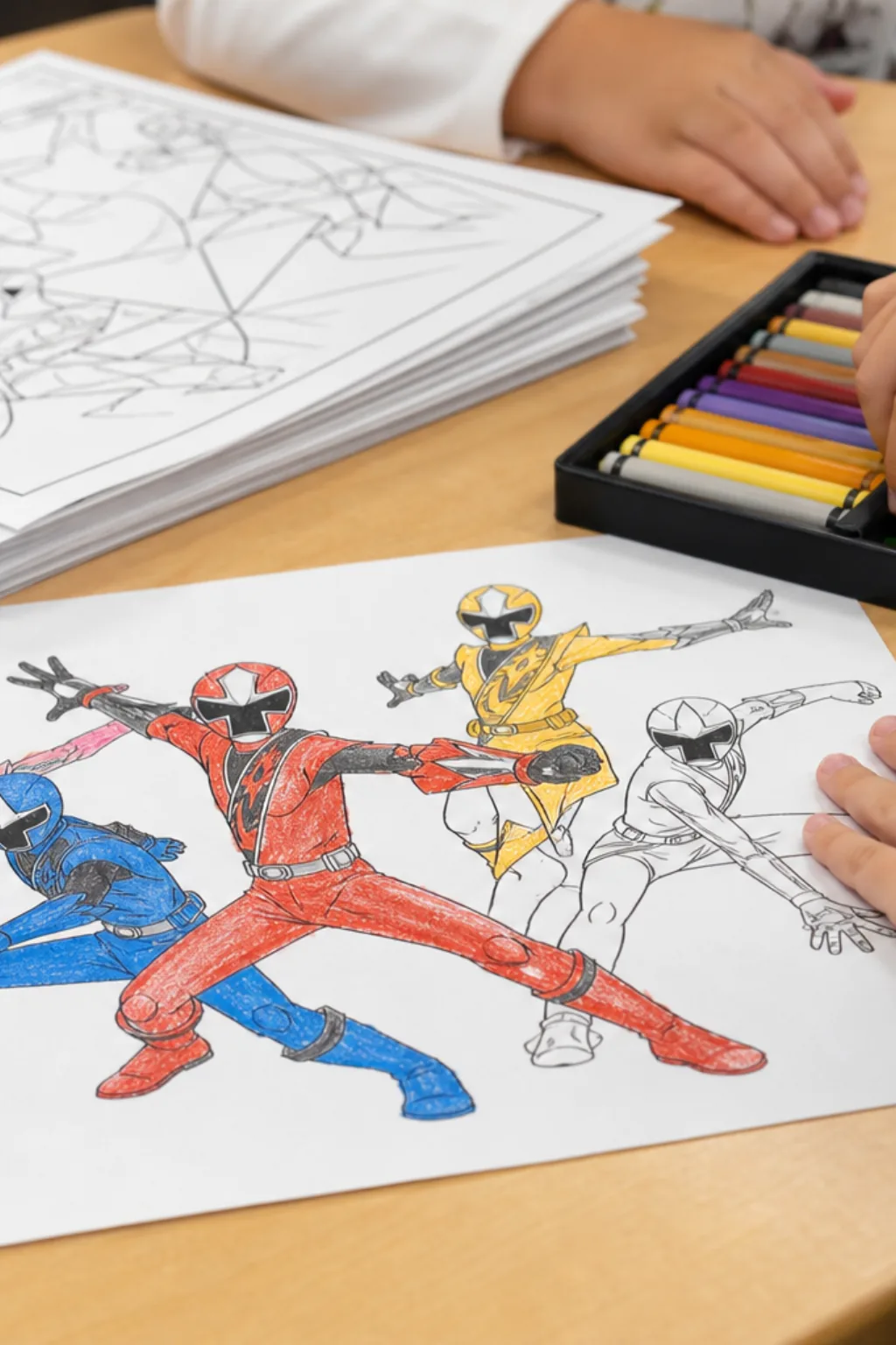 desenhos dos Power Rangers Ninja Steel para colorir - 2