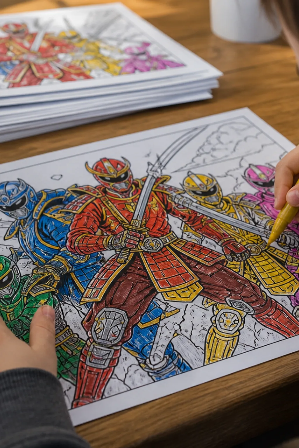 desenhos dos Power Rangers Samurai para colorir - 2