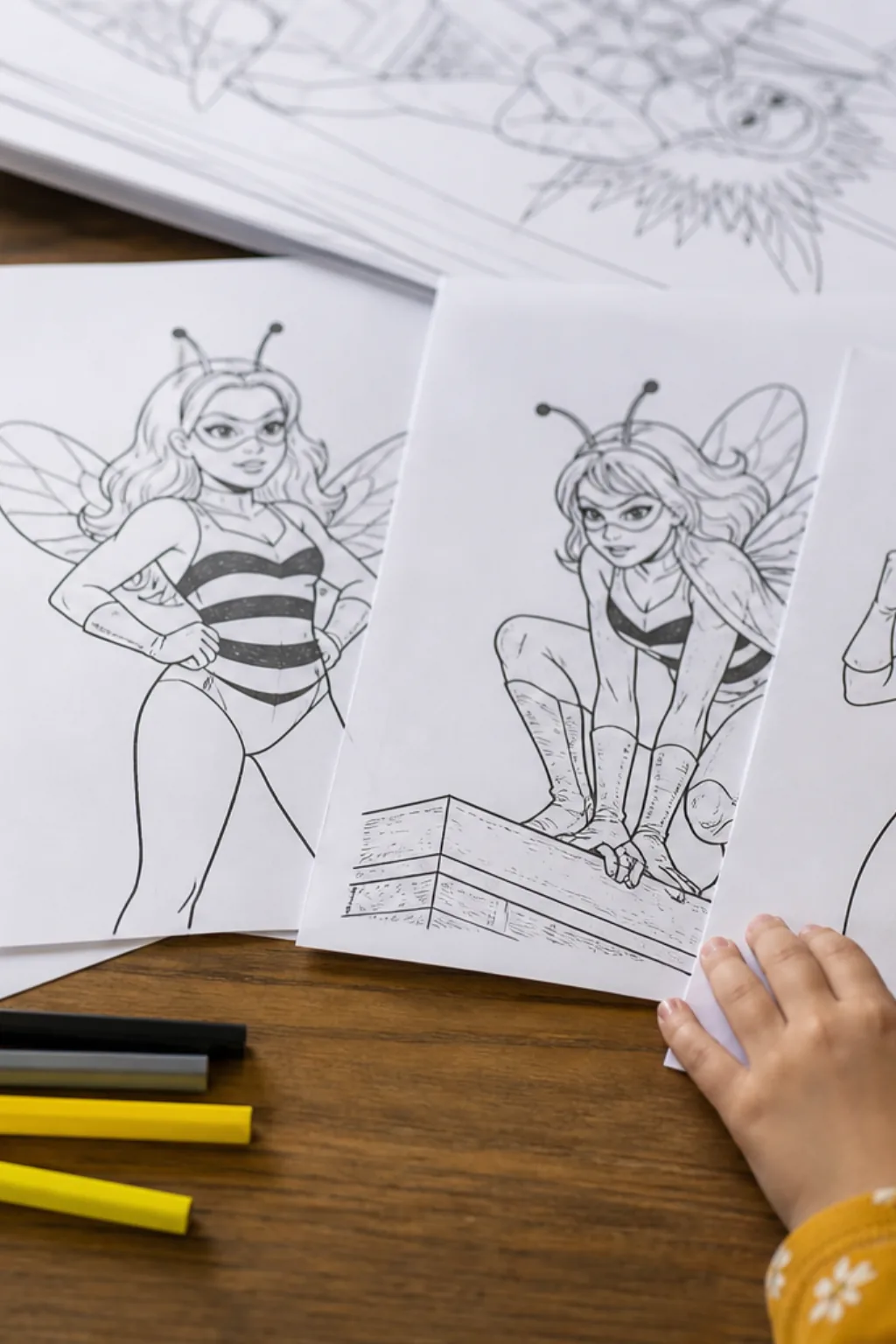 desenhos da Queen Bee de Miraculous para colorir - 2