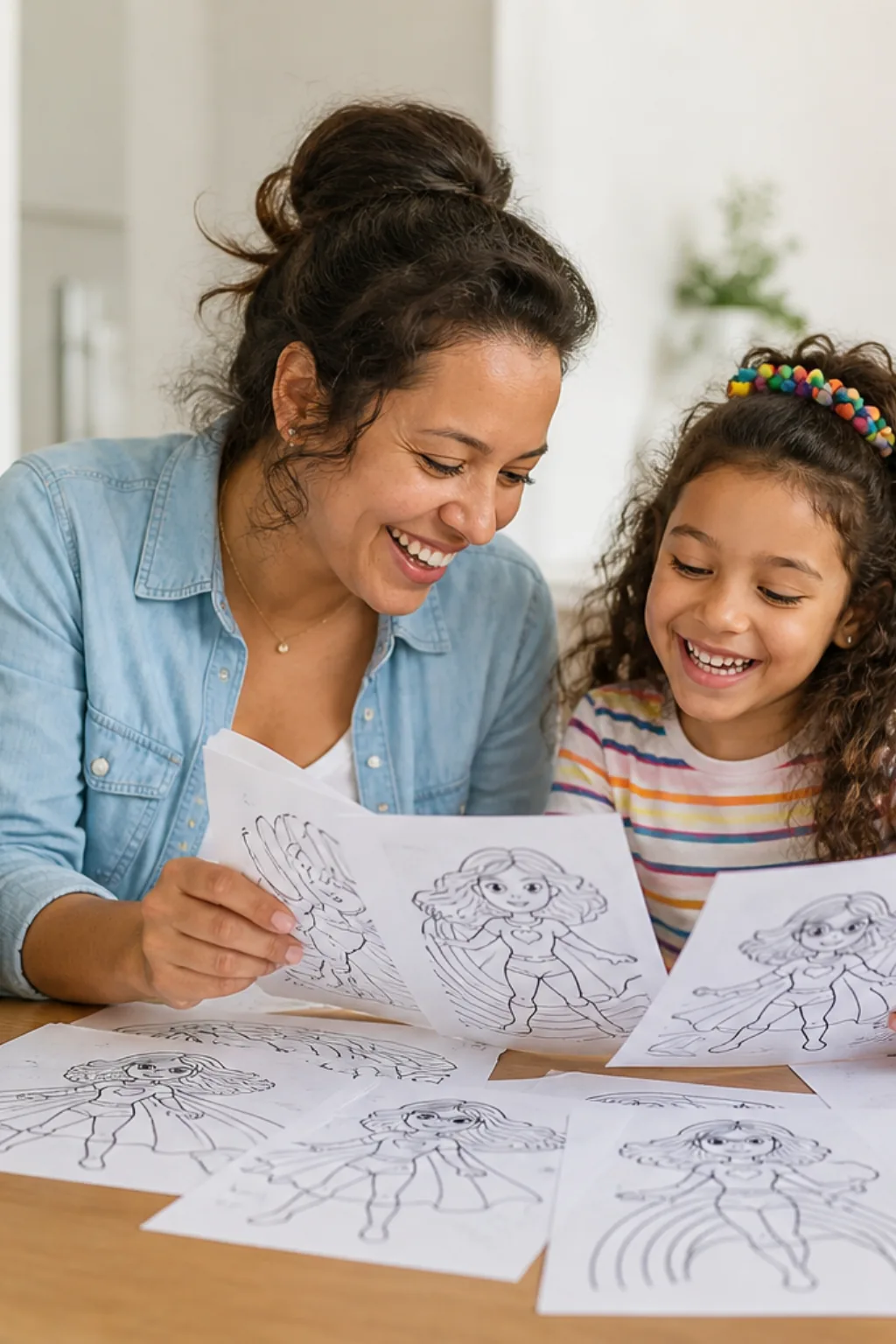 desenhos de Rainbow Rangers para colorir — exemplo criado na Desenhos pra Colorir