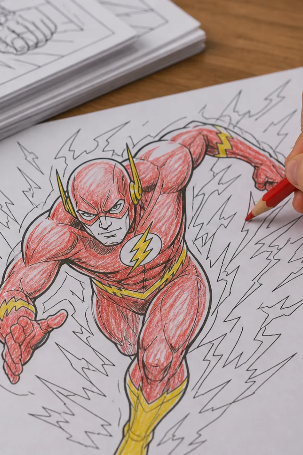 desenhos do raio do Flash para colorir - 2