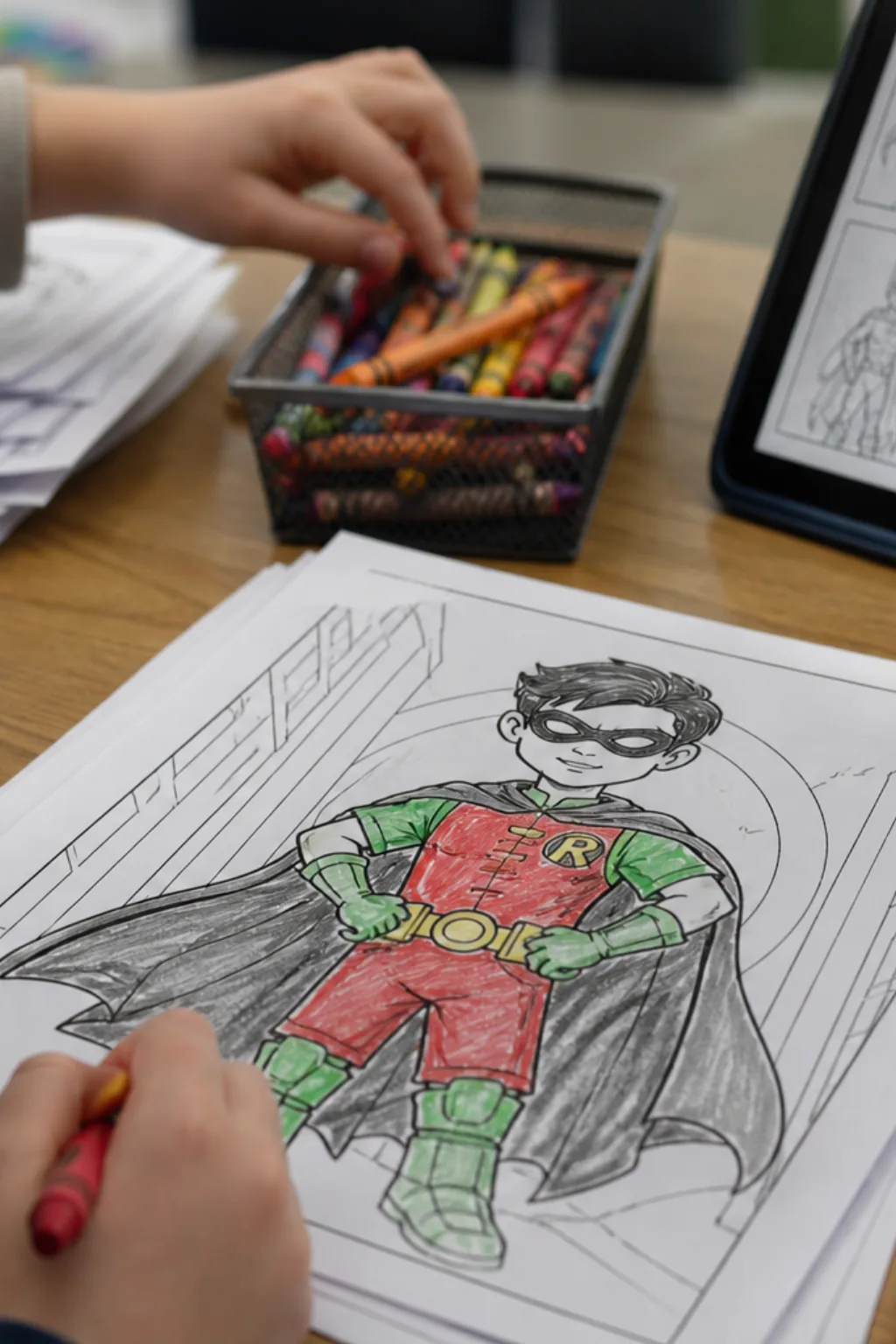 desenhos do robin para colorir - 2