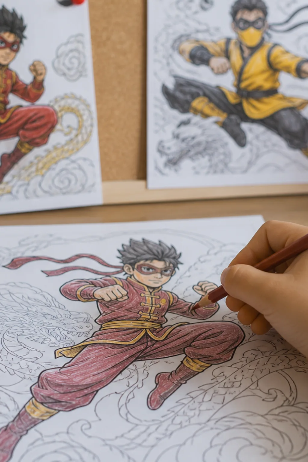 desenhos do Shang-Chi para colorir - 2