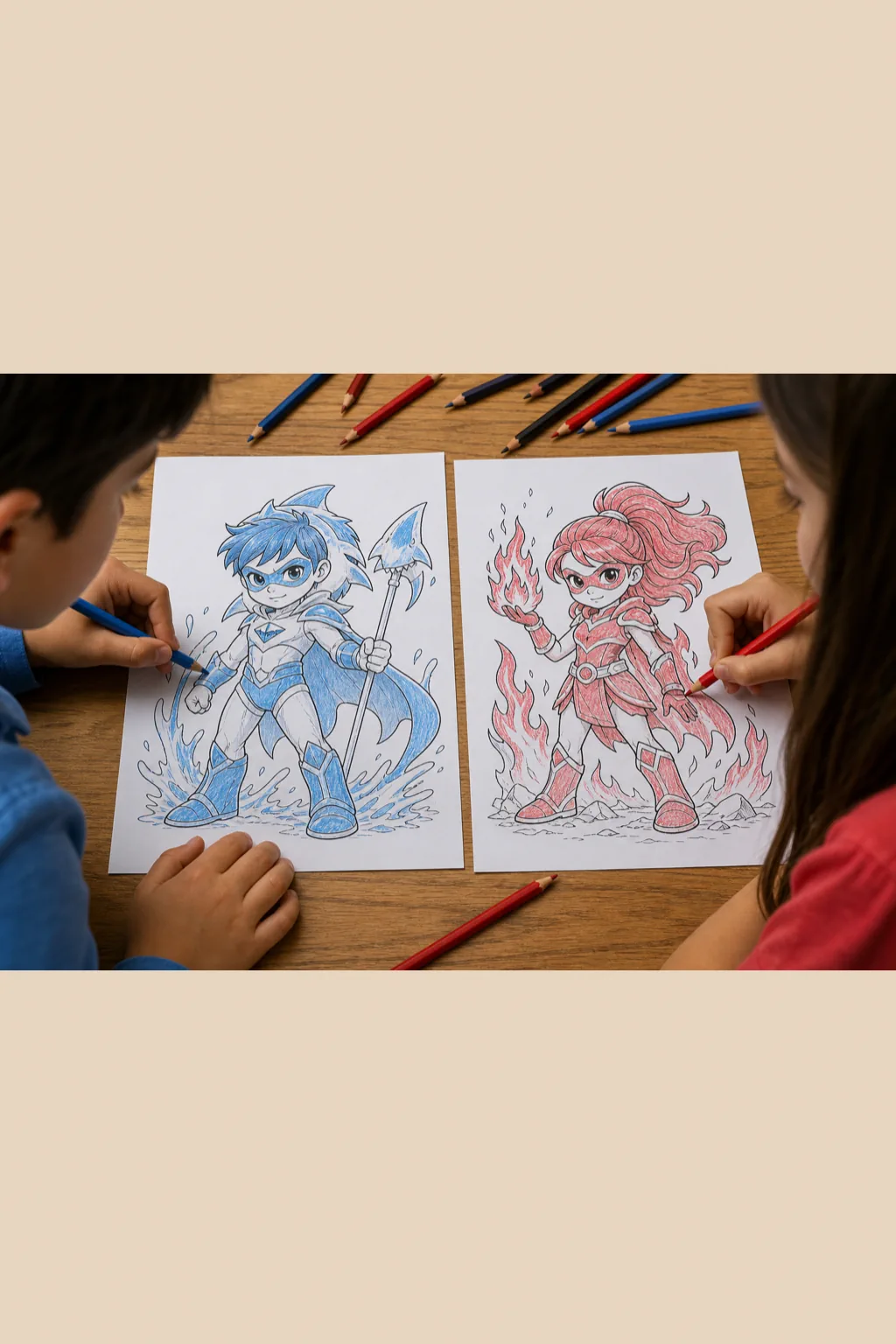 desenhos de Sharkboy e Lavagirl para colorir - 2