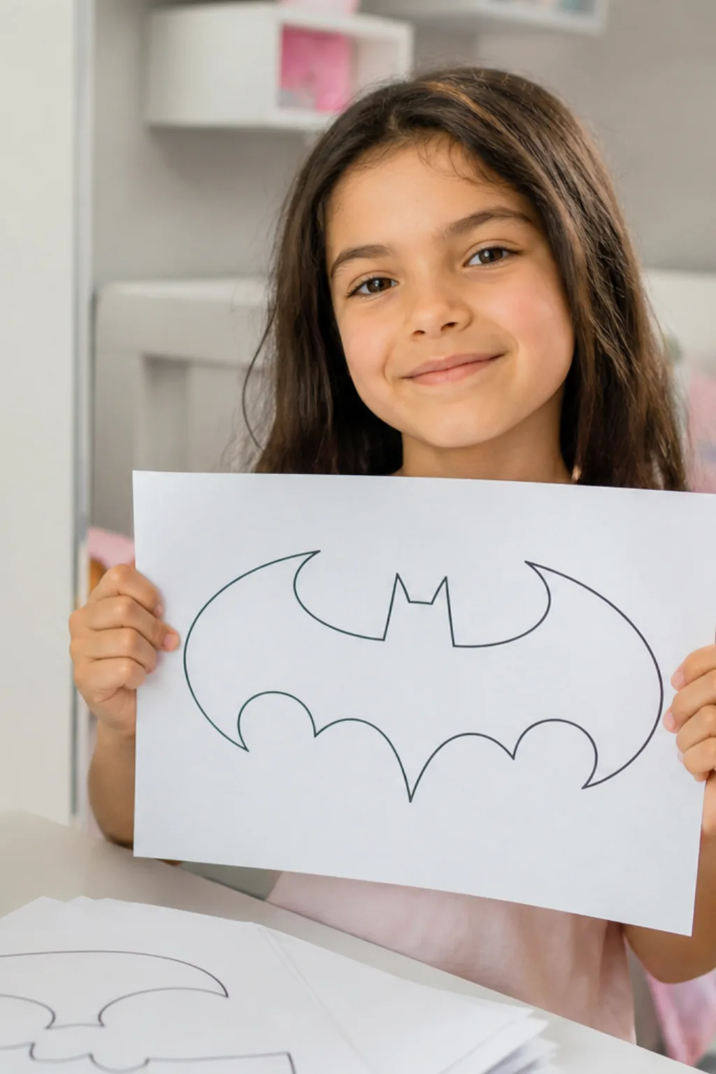 desenhos do símbolo do Batman para colorir - 1