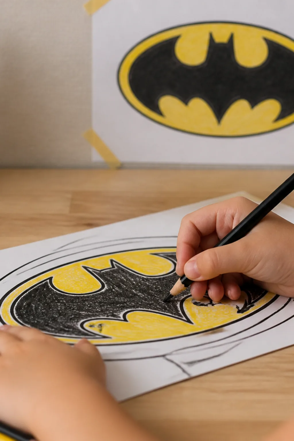 desenhos do símbolo do Batman para colorir - 2