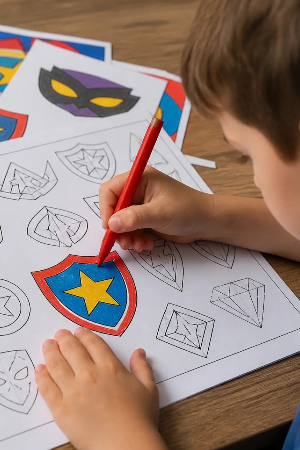 desenhos de símbolos de super-heróis para colorir - 2