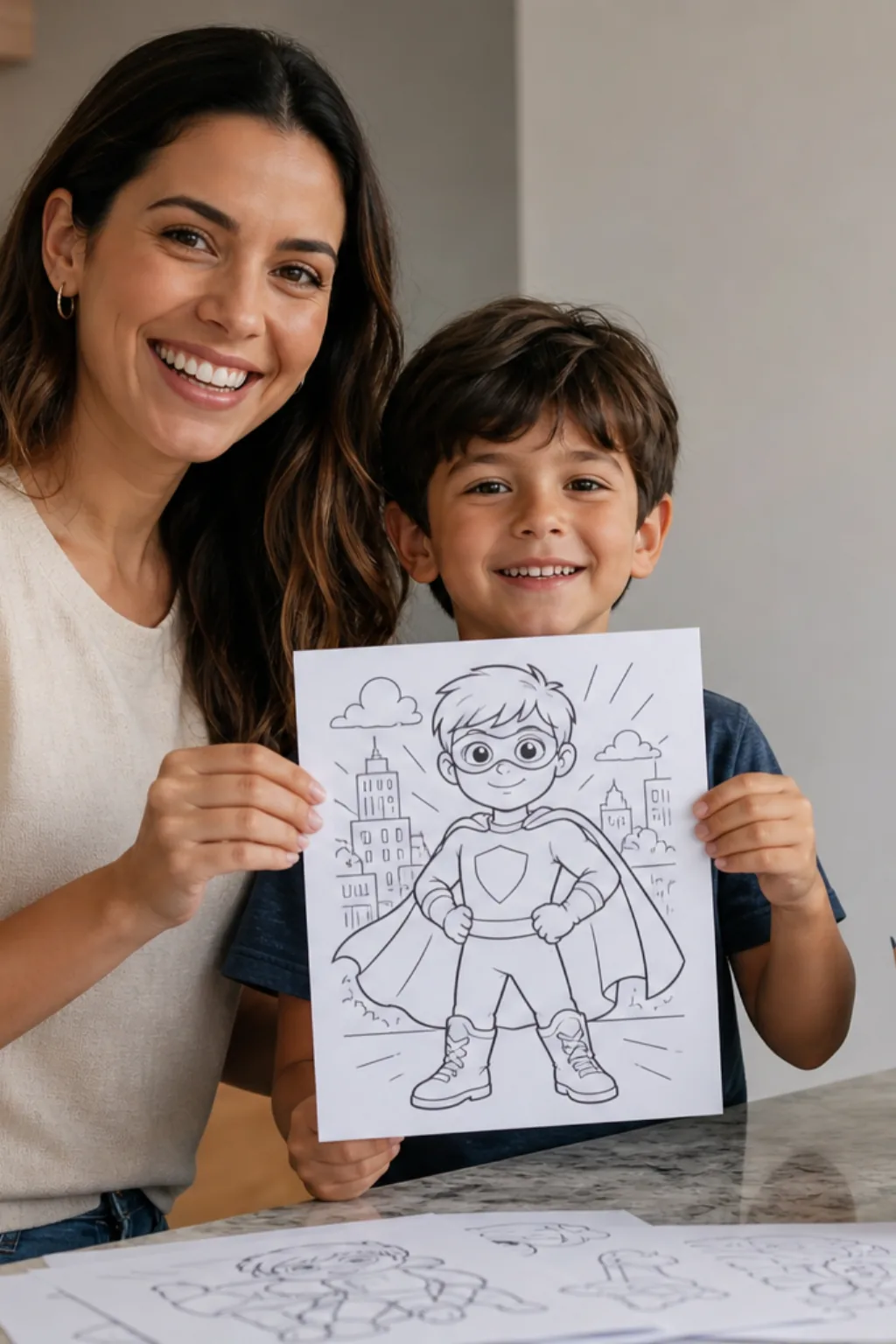 desenhos do Superboy para colorir - 1