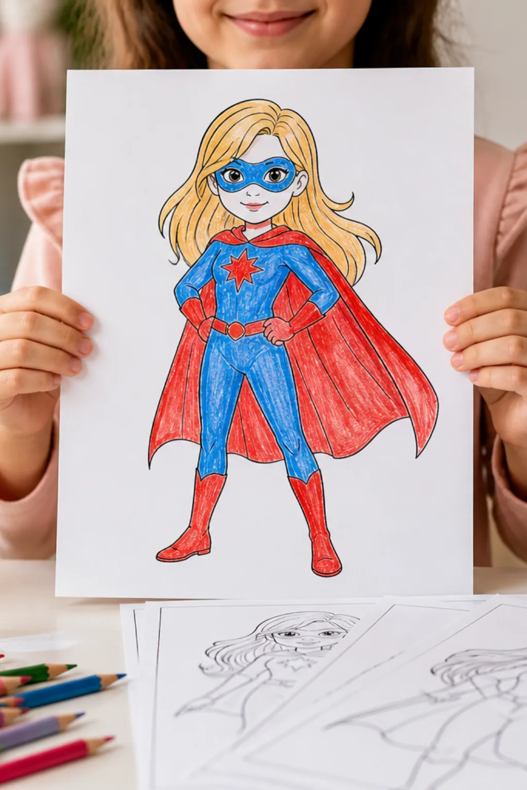 desenhos da supergirl para colorir - 2