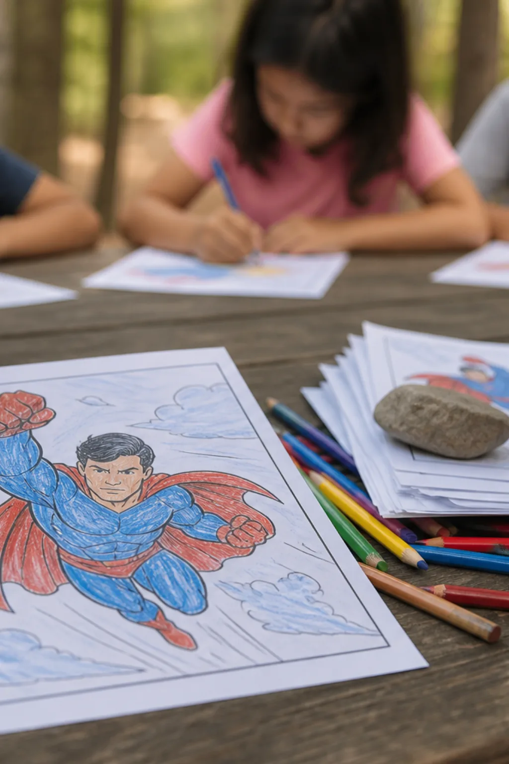 desenhos para colorir do superman - 2