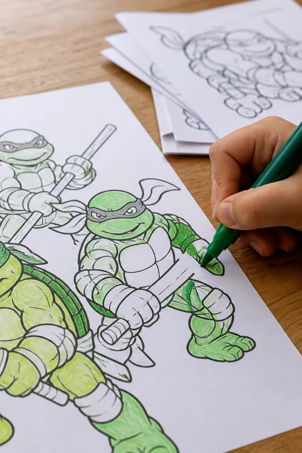 desenhos para colorir das tartarugas ninja - 2